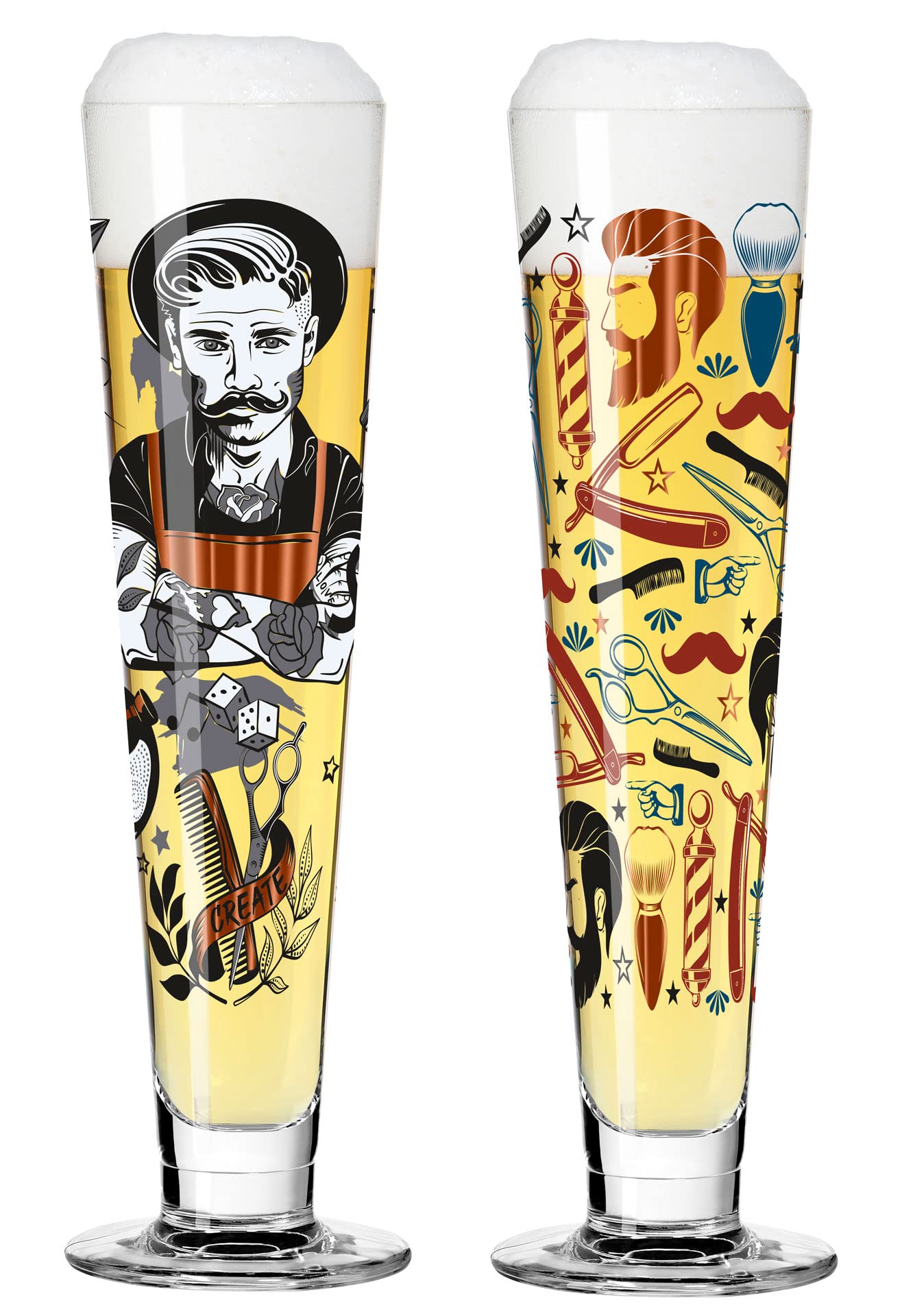 Dekomiro Ritzenhoff Heldenfest Bier 2er Set 9+11 Set mit Glasreinigungstuch