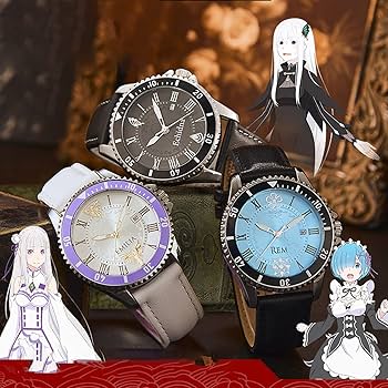 エミリア　レディース　リゼロ　Re:ゼロ　幸运石海外限定　コラボ腕時計　アニメ エミリア レディース リゼロ Re:ゼロ 幸运石海外限定 コラボ