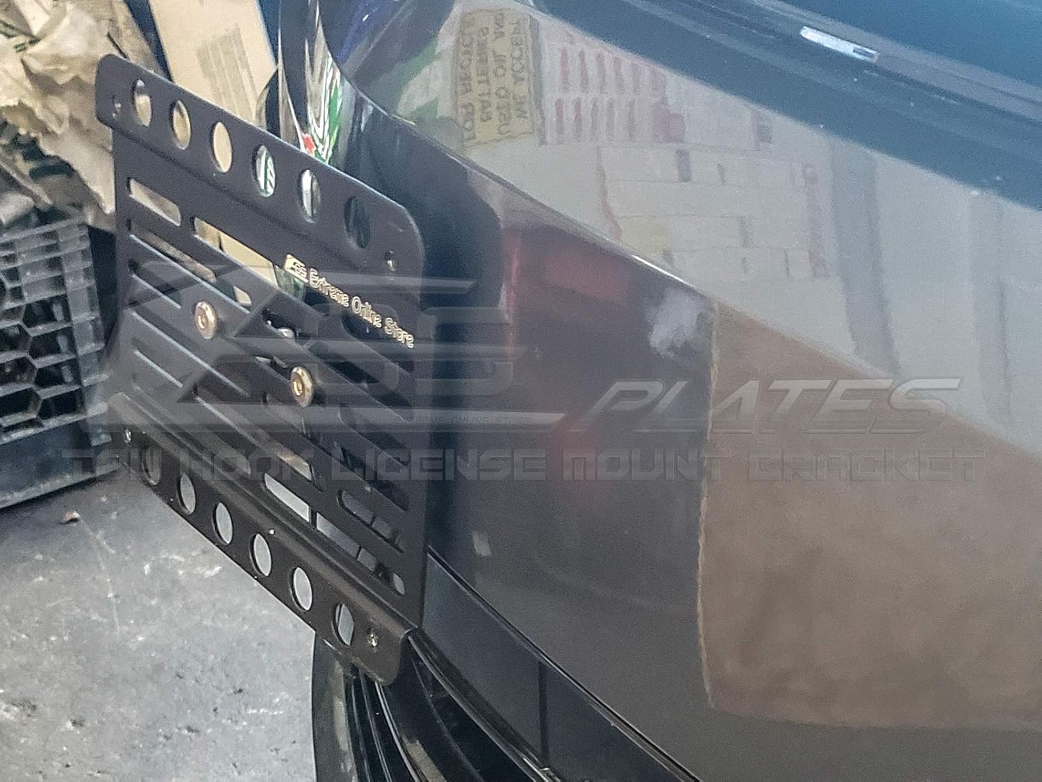 Replacement for 2018-Present Volkswagen Tiguan | EOS Plate Version 1 Front Bumper Tow Hook License Plate Relocator Mount Bracket Tow-519 (Mid Size)