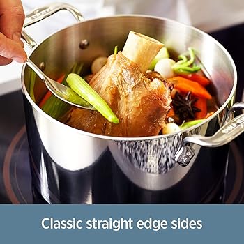 All-Clad Stainless Steel Tri-Ply Bonded Dishwasher Safe Fry Pan with Lid