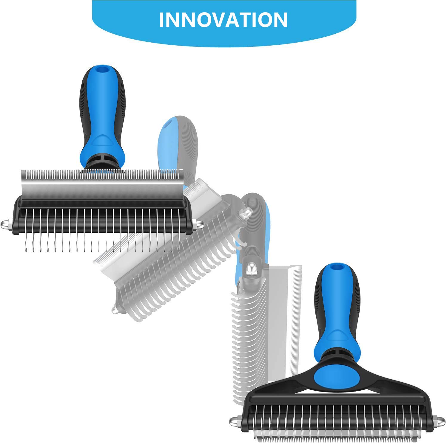 Brosse De Toilettage En Bambou "Double Face" 22cm Naturel