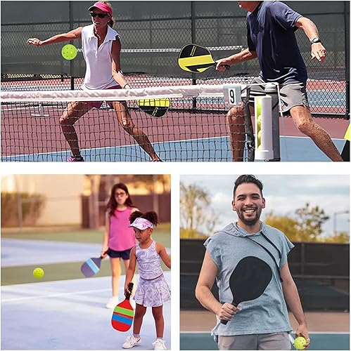 Miniatura 6 de Bolas de pickleball para interiores, juego de bolas de pickleball compatibles con USAPA (40 agujeros, paquete de 4)