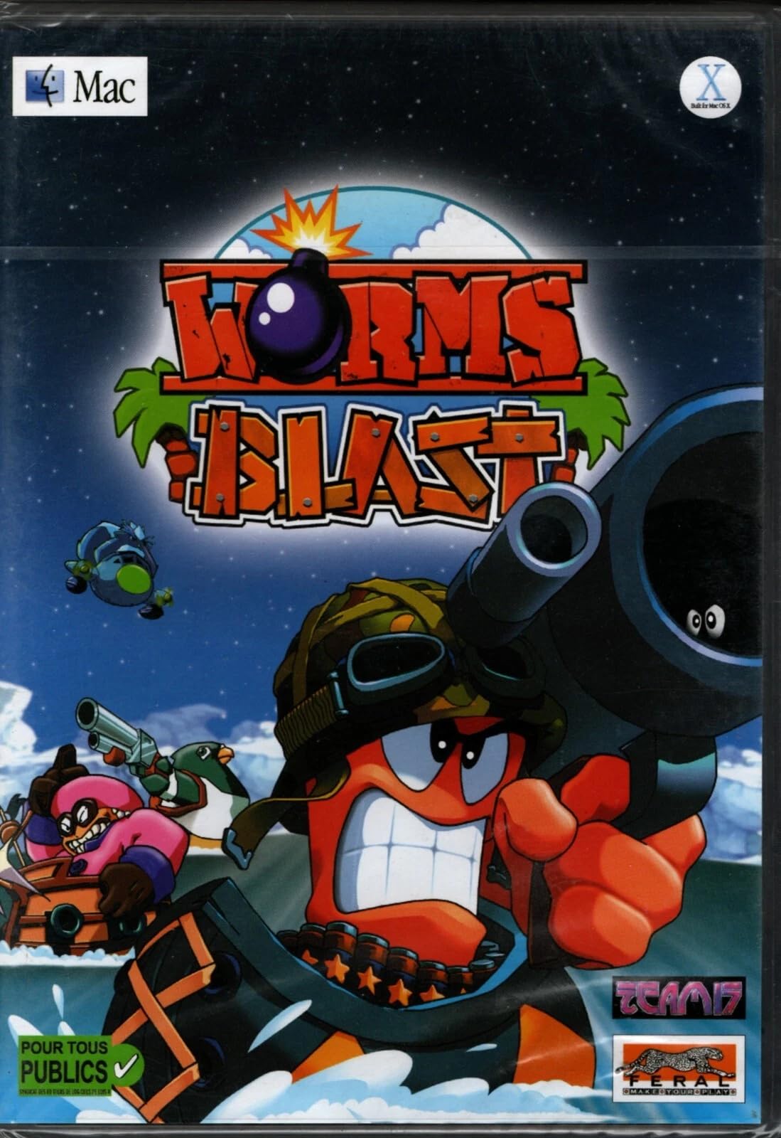 Worms Blast jeu de puzzle et action pour console et PC rétro - 3