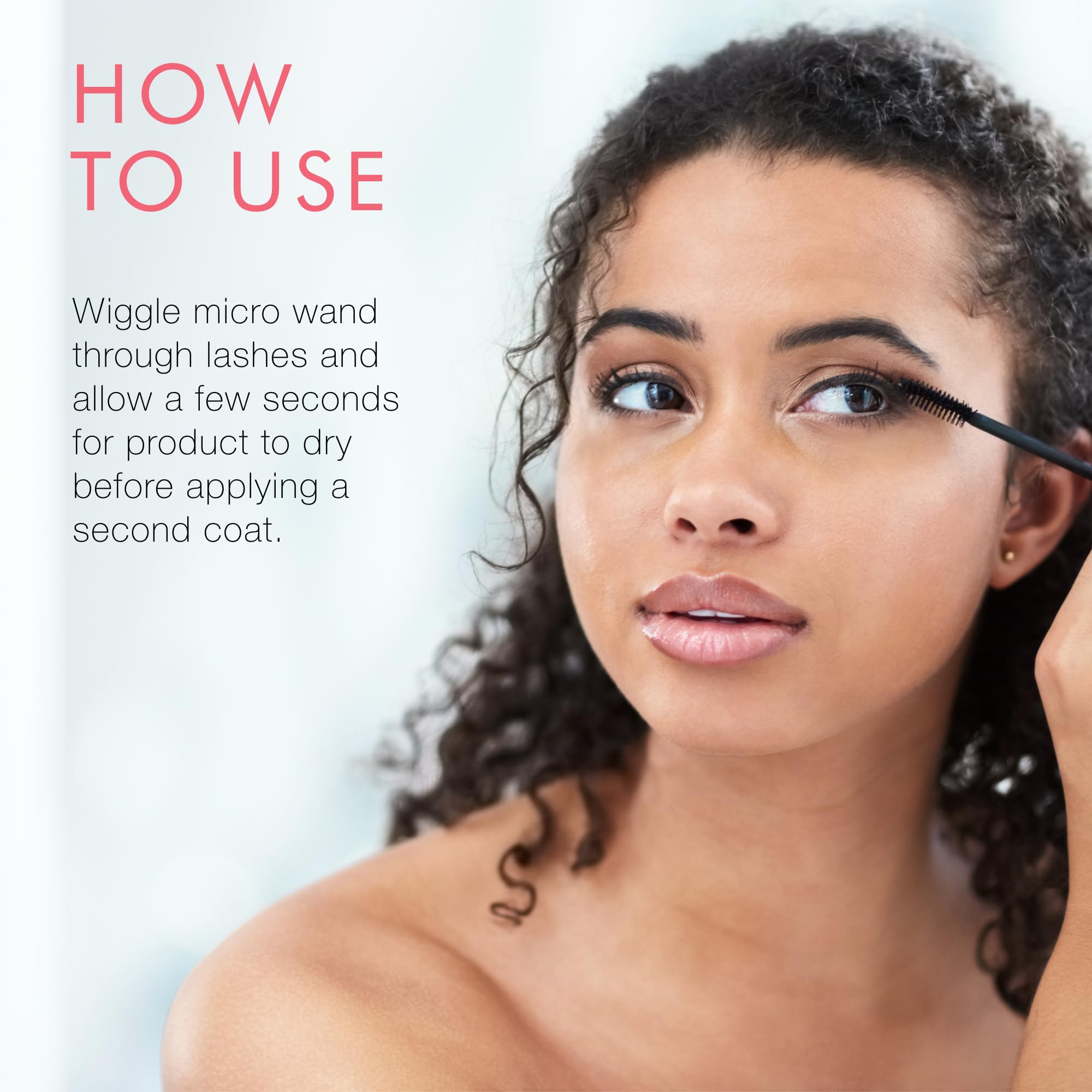 Beauty for Real Hi-Def Mascara, Just Black - Set of 3 - Defining & Volumizing Lash Definer - Humidity & Smudge Proof - Micro Brush Ensures Versatile Application - 2.3 oz