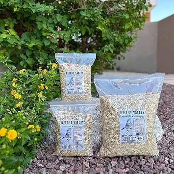 Desert Valley Waste Free Seed, All Natural, Non-GMO Premium Wild Bird and Wildlife Food for Jays, Dove, Cardinals, Squirrels, Chipmunks and More (3 Pounds)