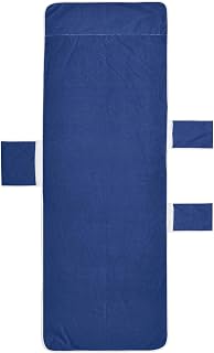 Sapphire Navy Blue Chaise Lounge Chair Towel Covers Pool Lounge Beach Chair Cover Funny Sun Lounger 85 x 30 Inch