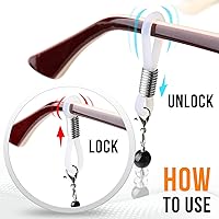 Vista 58 de Cordón de soporte de cuerda para gafas - Accesorio de soporte de correa para gafas de terileno Negro