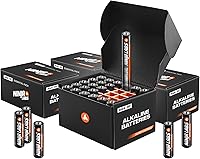 Vista 5 de 12 pilas alcalinas AAA súper cargadas en caja organizadora (increíblemente duradera), triple A