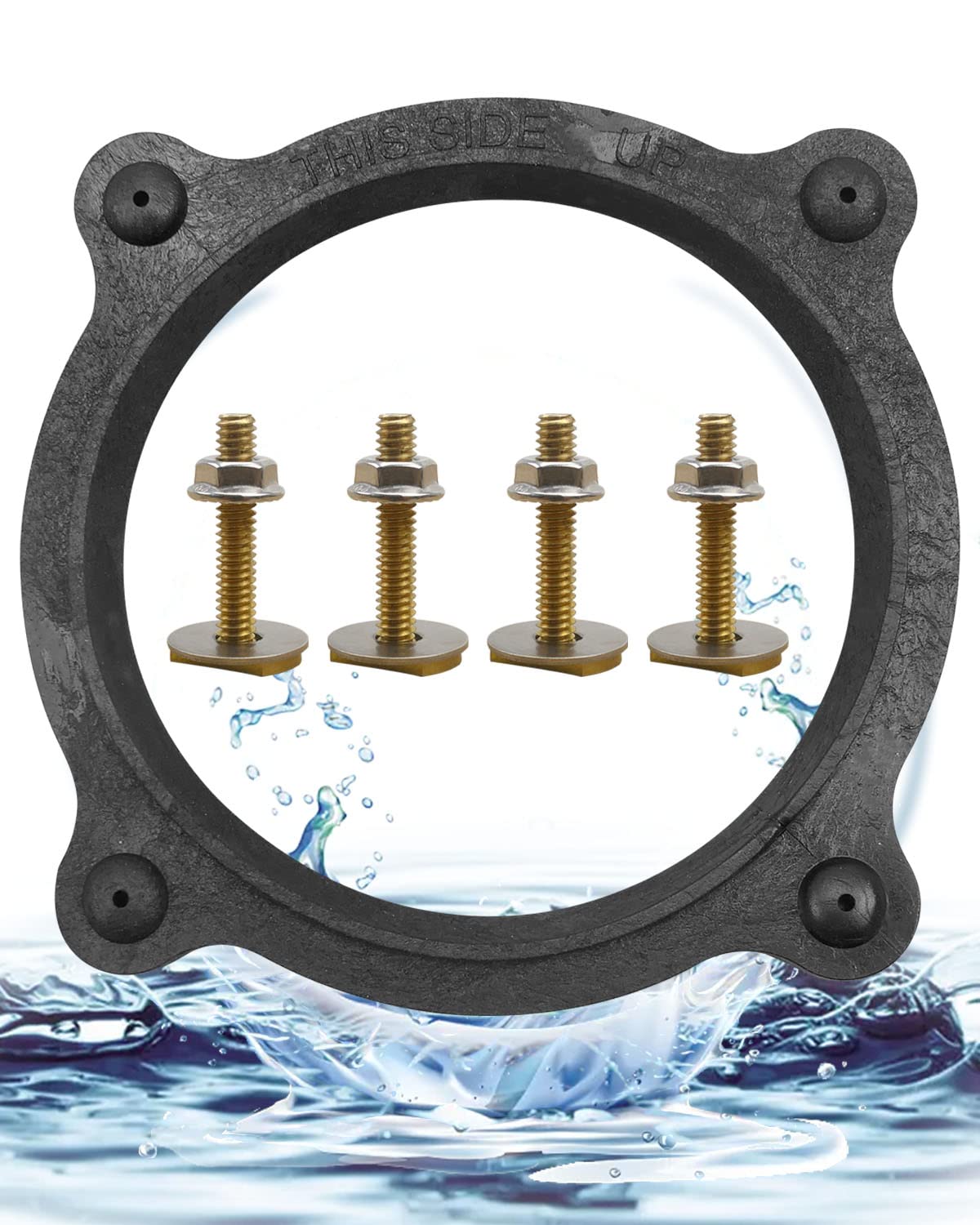 AUGREX 385310063 SE341549 RV Floor Flange Seal Mounting Kit, RV Toilet Seal Kit for Motorhome and Trailer Fit for Dometic Sealand Toilets