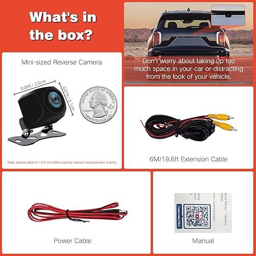 Miniatura 9 de Cámara de visión trasera AHD 720P/1080P para automóvil, visión nocturna HD, cámara de respaldo de coche gran angular de 170°, cámara inversa
