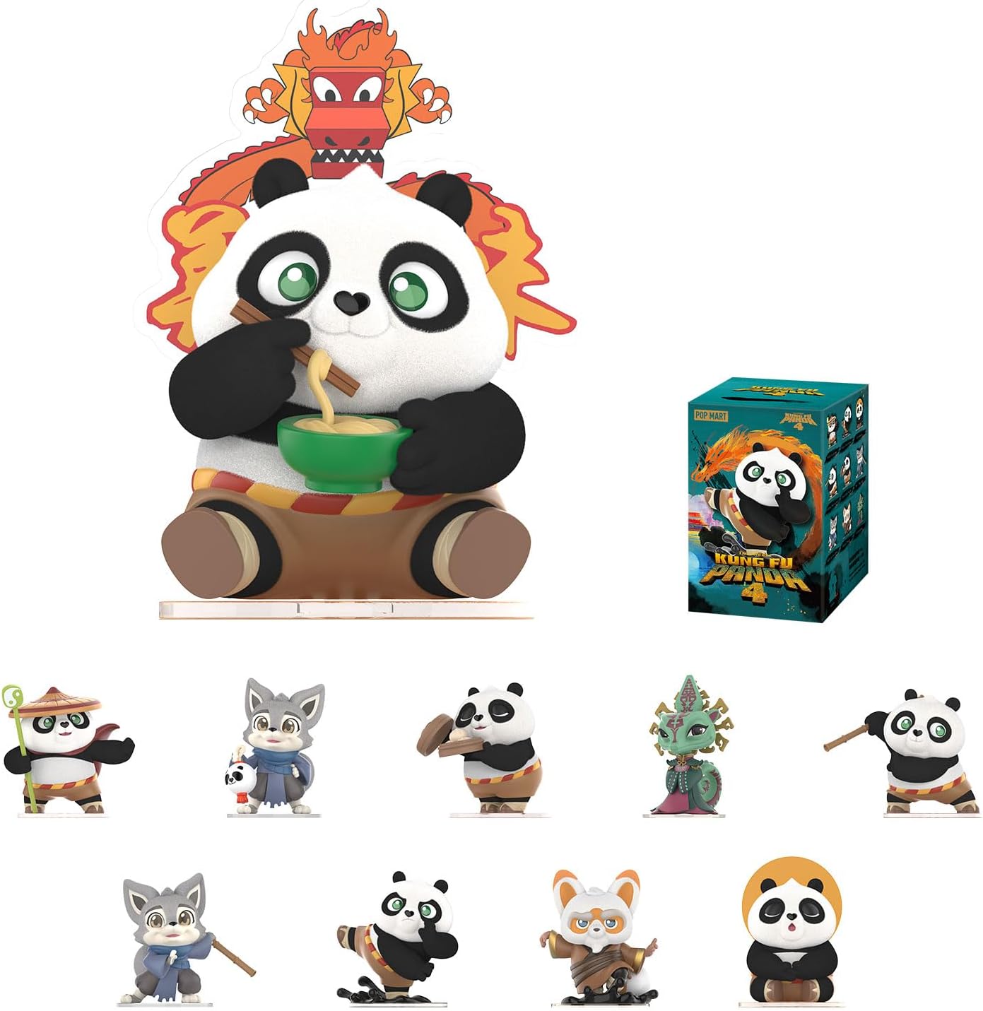 Figuras de la Serie Universal Kung Fu Panda de POP MART, Figuras