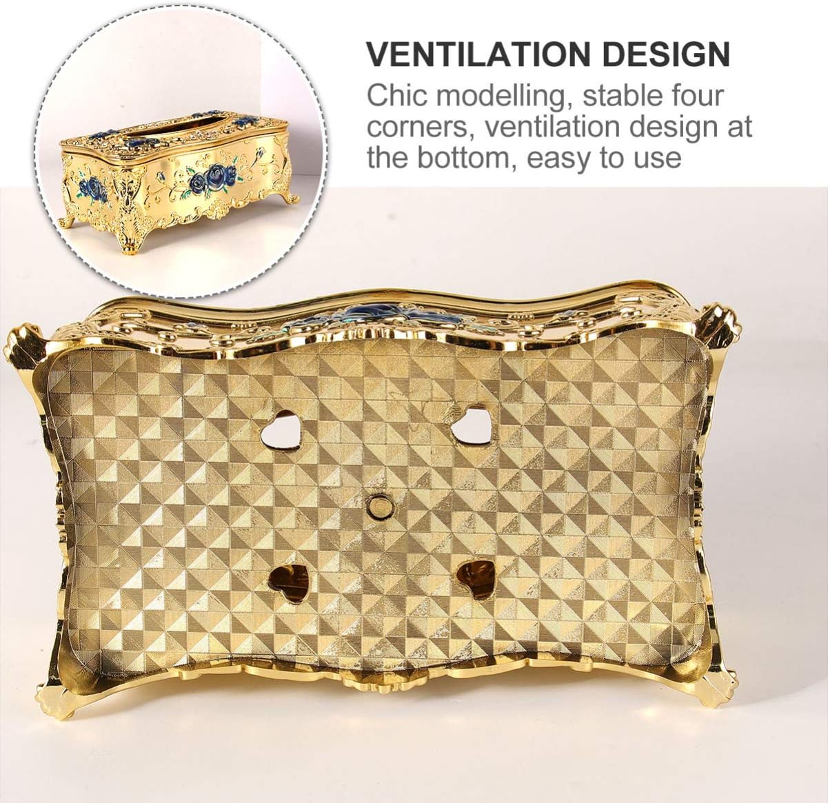Tissue Box Car Tissue Holder High-Grade Napkin Holder Napkin Container Stylish Napkin Case Tissue Holder for Car European Style Napkin Case Home Home Napkin Holder image 4