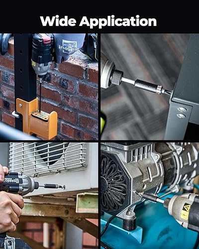 Miniatura 7 de toolant Juego de brocas de destornillador de impacto Phillips de 6 pulgadas con antideslizante magnético #2, juego de 10 piezas de inserto de acero