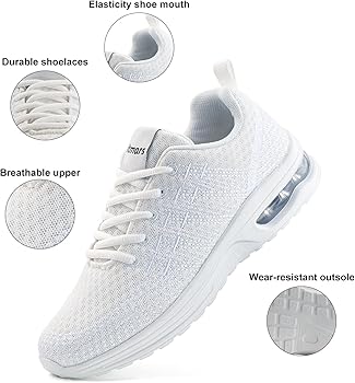 Zapatillas de Running Mujer Deportivas Zapatos Ligero Zapatillas de Running Transpirables Gimnasio Sneakers Deportivas Casual 36-42 EU2