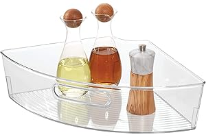 iDesign Recycled Plastic 1/4 Wedge Lazy Susan Dividers