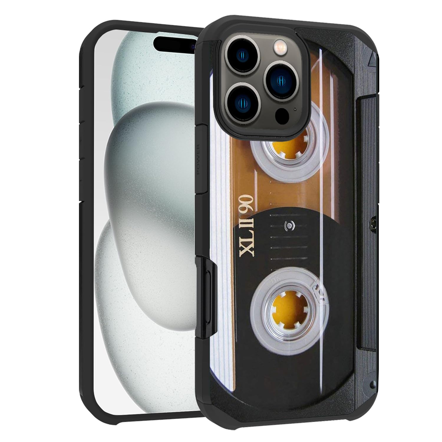 BWOOLL Designed for iPhone 16 Pro Max Case, Hybrid Hard PC & Soft Silicone Dual Layer Shockproof Protection Phone Case for iPhone 16 Pro Max (2024)