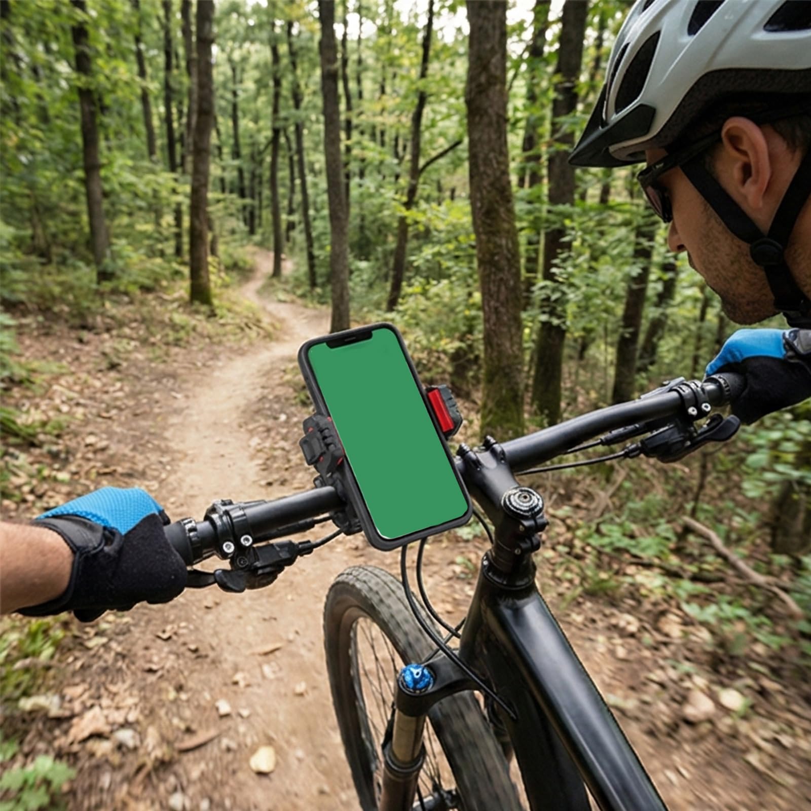 Supporto ergonomico per telefono da moto, resistente agli urti, con protezione antifurto, per telefoni da 64 mm a 90 mm di larghezza