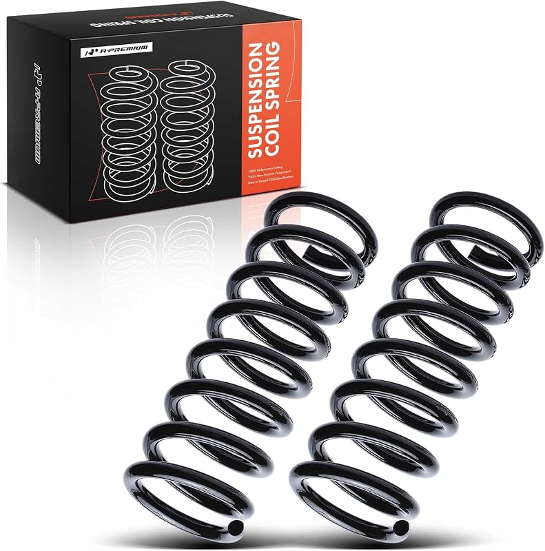 A-Premium 2-Pack Front Coil Spring Set Compatible with Chevrolet, Buick | for Chevrolet Malibu, Camaro, Monte Carlo & Buick Century, Regal & GMC Caballero & Oldsmobile Cutlass & Pontiac Firebird