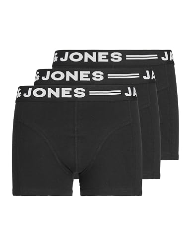 Jack & Jones Sense Trunks Noos Jnr - Juego de 3 Trunks Calzoncillo, Niños, N