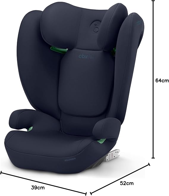 CBX by CYBEX Solution B i-Fix Car Seat, ISOFIX, from Approx. 15-50 kg, from Approx. 3 to 12 Years, UN R129/04, Blue