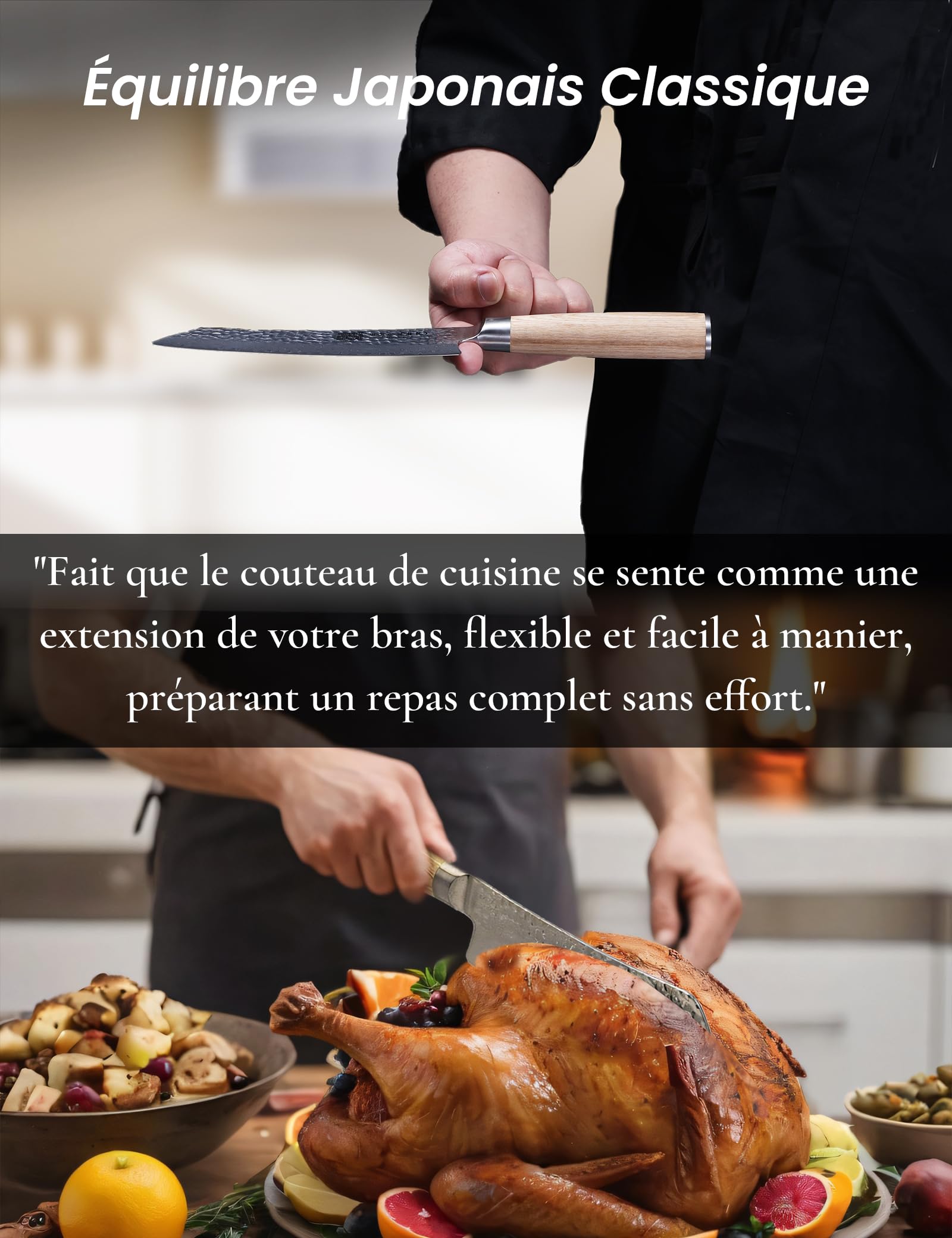 Couteau Santoku En Véritable Damas VG-10 À 67 Couches De 18 cm,Manche Ergonomique Équilibré, Idéal Pour La Maison et Les Cadeaux