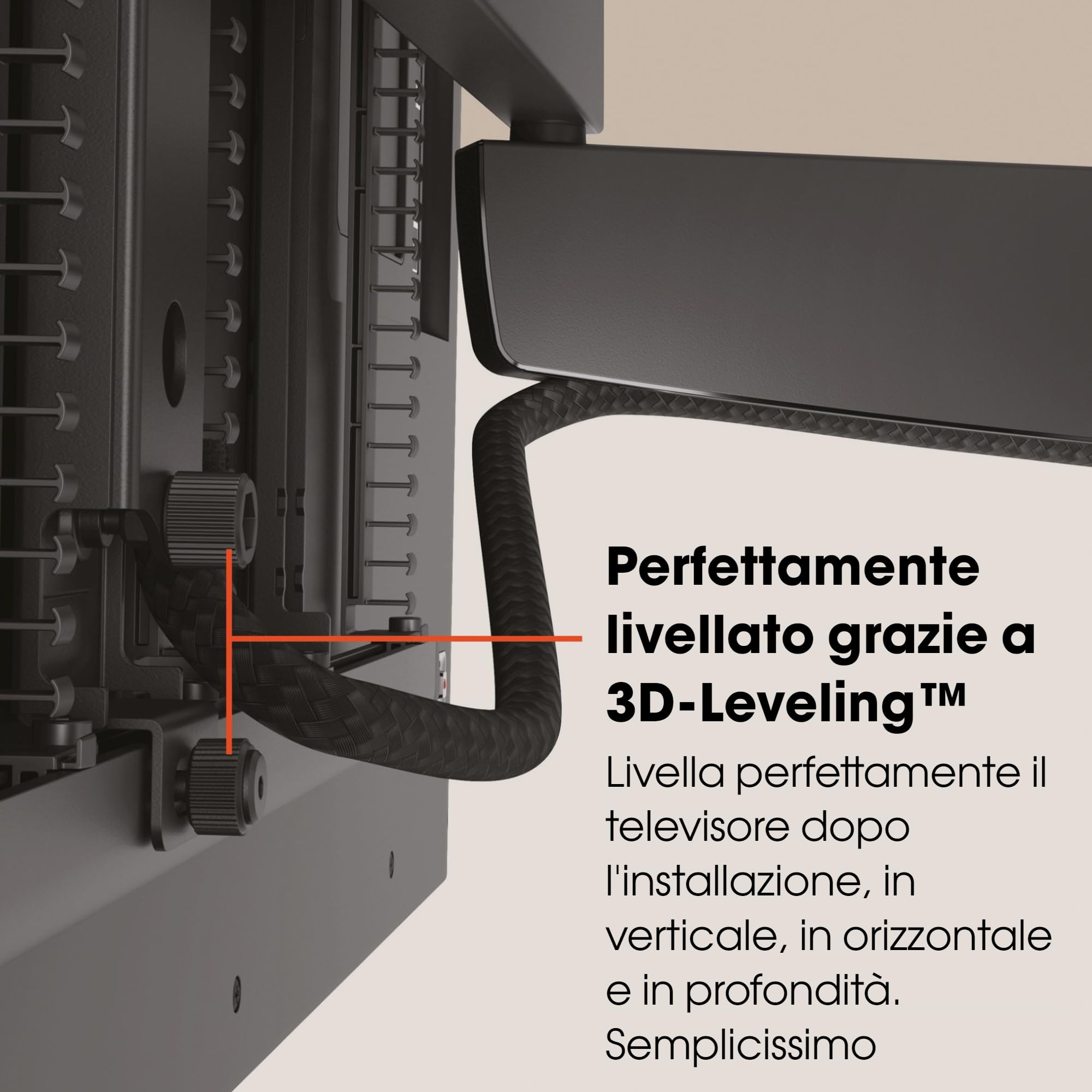 Vogel's Signature TVM 7675 - Supporto a parete motorizzato elettrico telecomandato, Da TV 40 a 77 pollici, Orientabile fino a 120°, max 35 kg, VESA 200 x 100 fino a 600 x 400 | Il nostro più intelligente: completamente automatico, rotazione 120°, 35 kg, V
