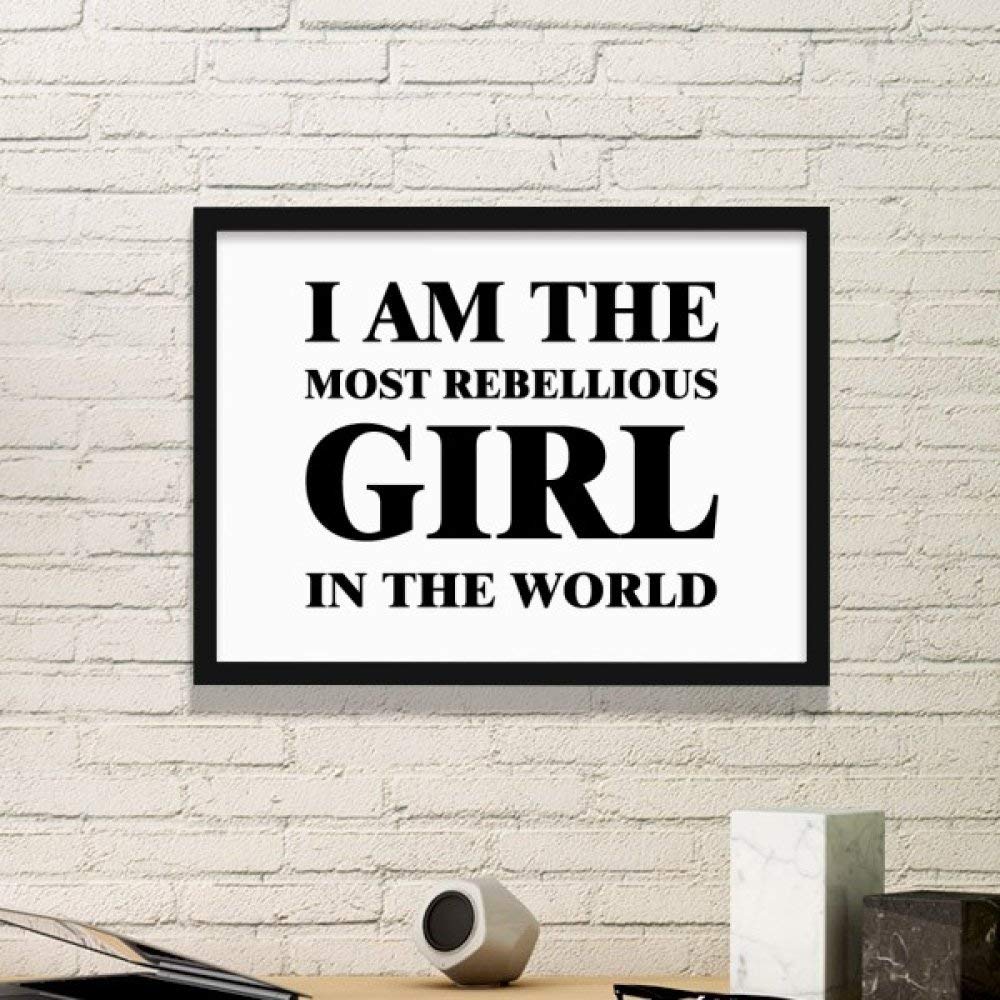 Art prints fille rebelle noir M pour décoration murale salon