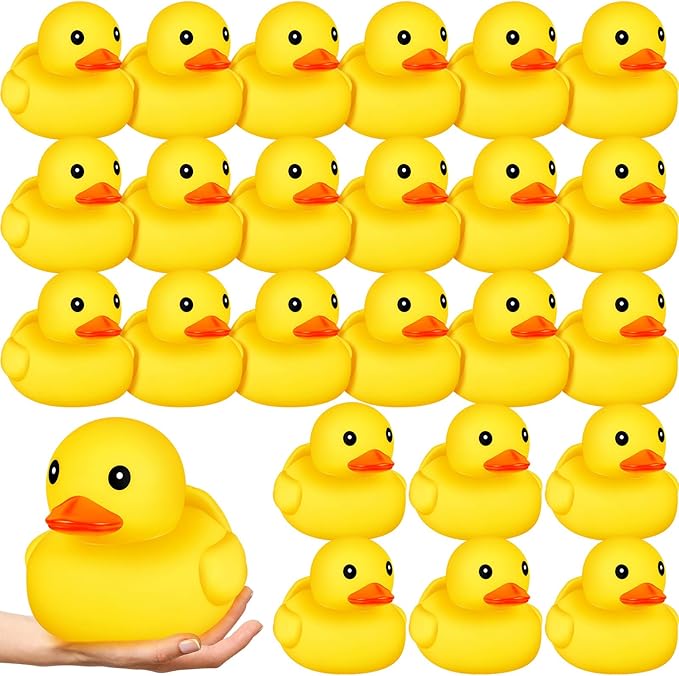 Amazon.com: Deekin 12 Set Jumbo Rubber Duck 7 Inch Large Yellow Duck ...