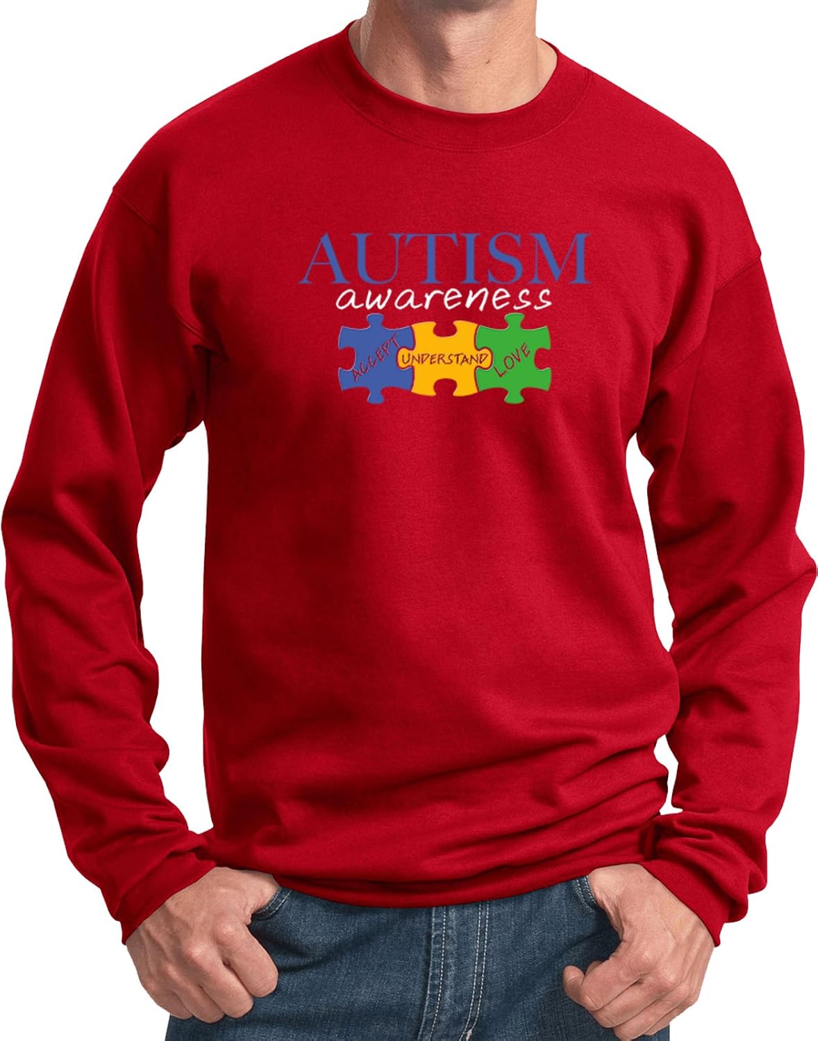 Buy Cool Shirts Autism Awareness Puzzle Pieces Sweatshirt