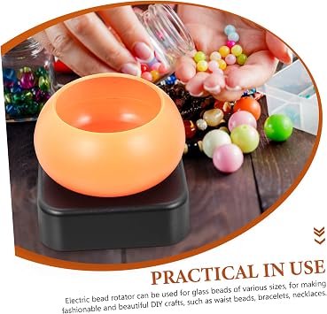 BELLIFFY Electric Bead Threading Machine for DIY Jewelry Making Beads Spinner Tool Abs Material Fast Speed for Stringing Small