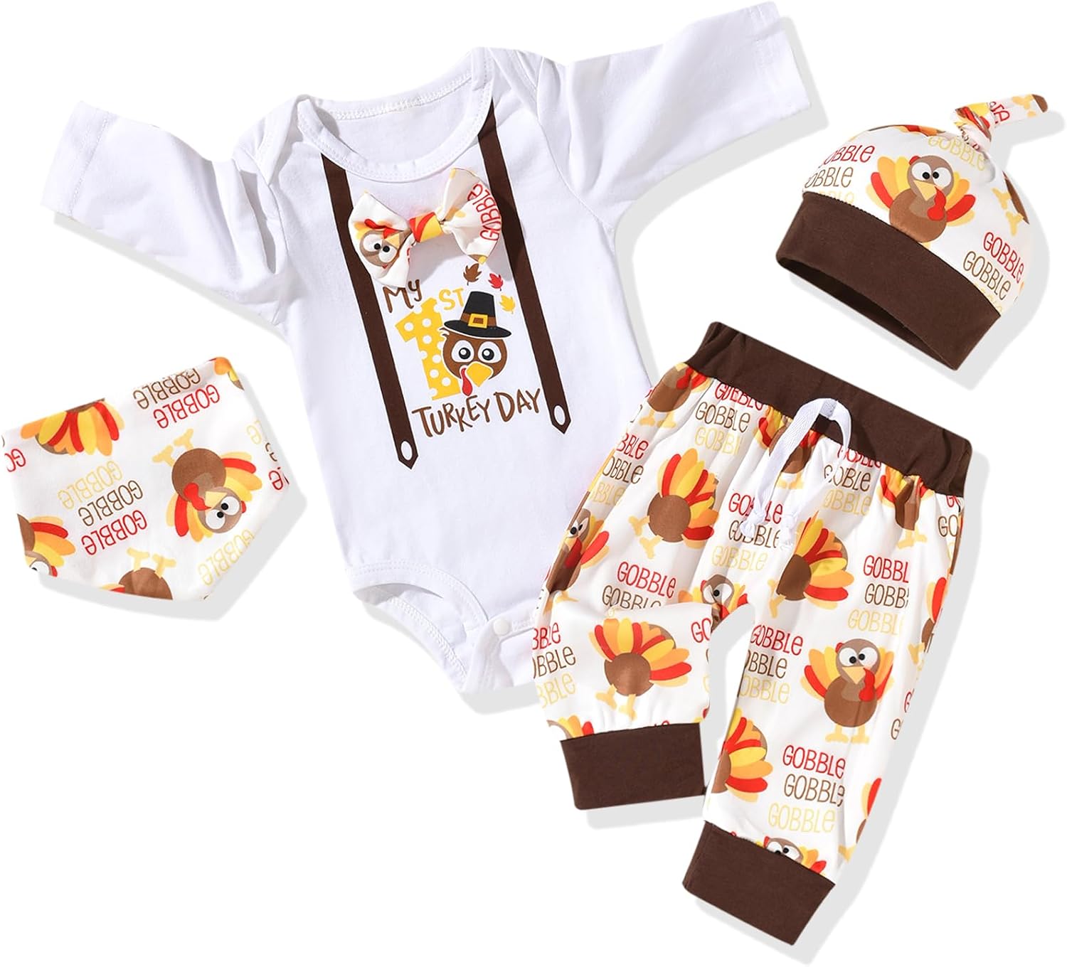 Aalizzwell Newborn Baby Boys Christmas Outfit