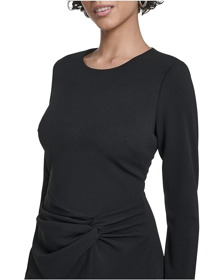 Calvin Klein Long Sleeve Solid Rouched Midi - #4 of 4