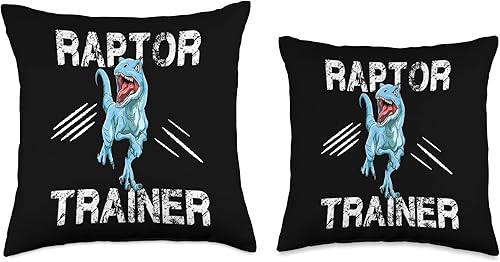 Miniatura 3 de Velociraptor dino gift dinosaur birthday Raptor Trainer - Almohada de dinosaurio velociraptor de dinosaurio 16 x 16 pulgadas multicolor