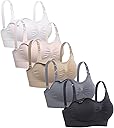 Lataly Womens Seamless Nursing Bra Sleeping Maternity Bralette for Breastfeeding Pack of 3