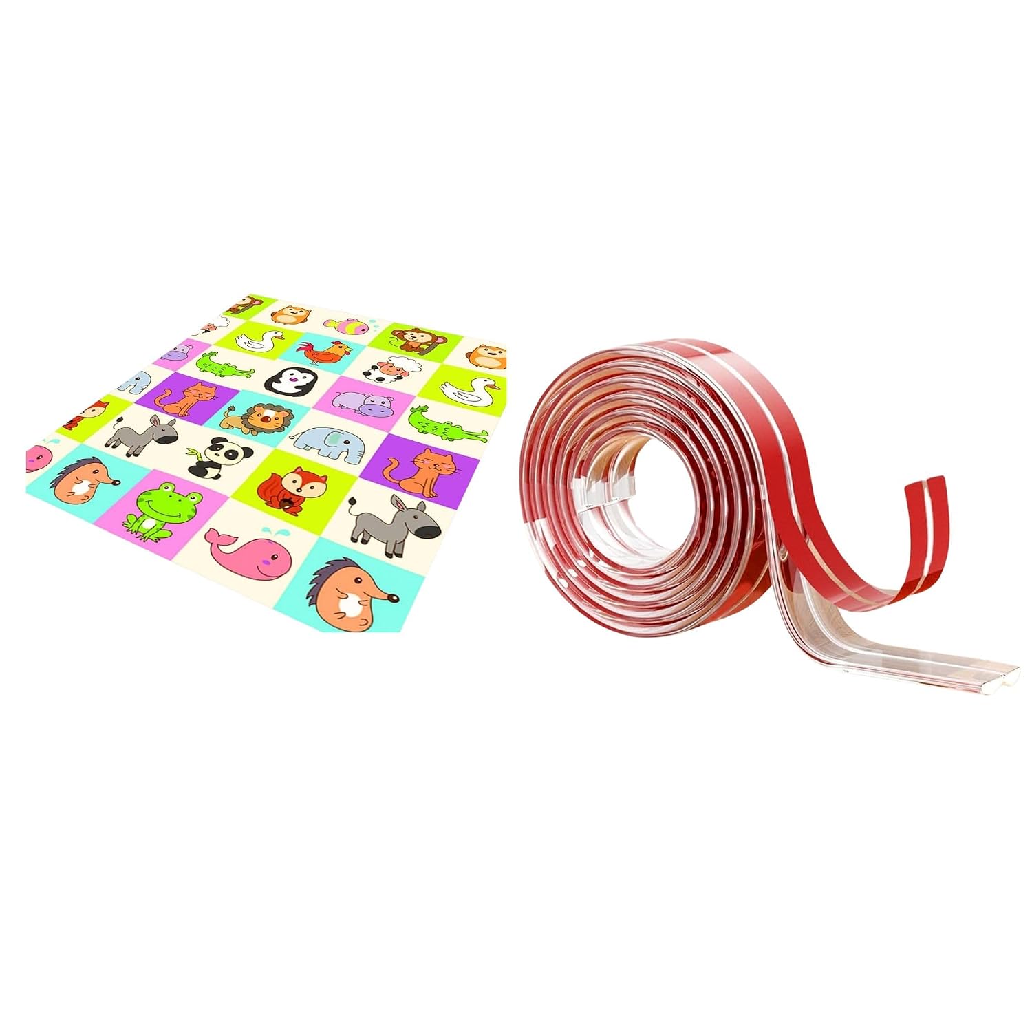 KESI ORNAMENTS Extra Large Foldable Play Mat,180 X 150 Cm Reversible Baby Play Mat and Baby Proofing, Edge Protector Strip... - Review, Price and Buying Guide