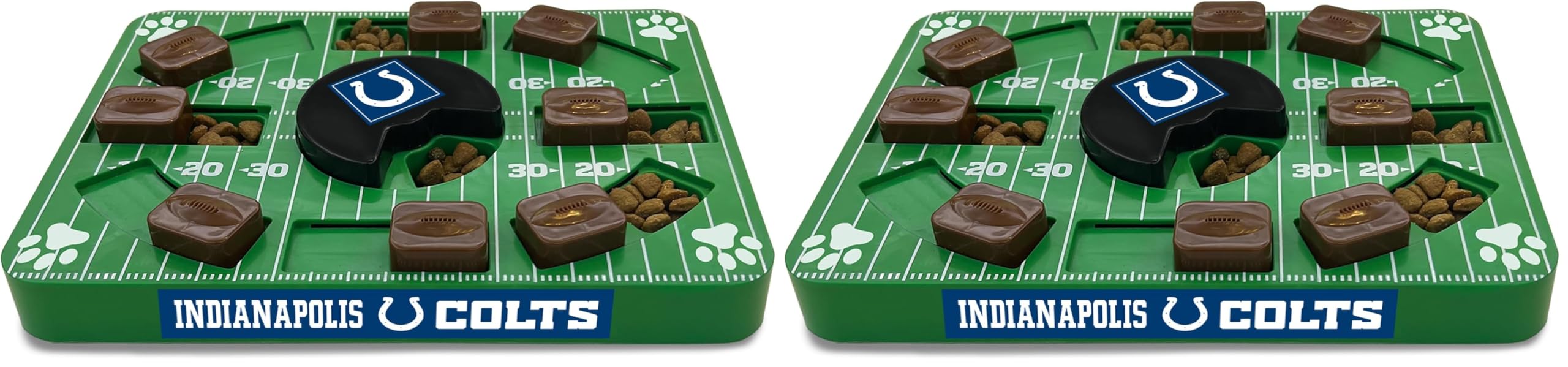 Pets First NFL Indianapolis Colts Puzzle Toy - Interactive Dog Puzzle Treat Toy (Pack of 2)