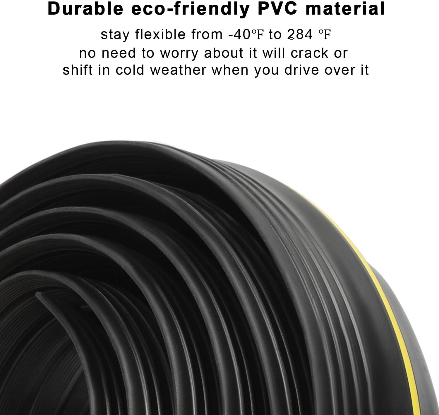 Eapele 20ft Garage Door Threshold Seal Weatherproof Easy Cut Replacement Strip