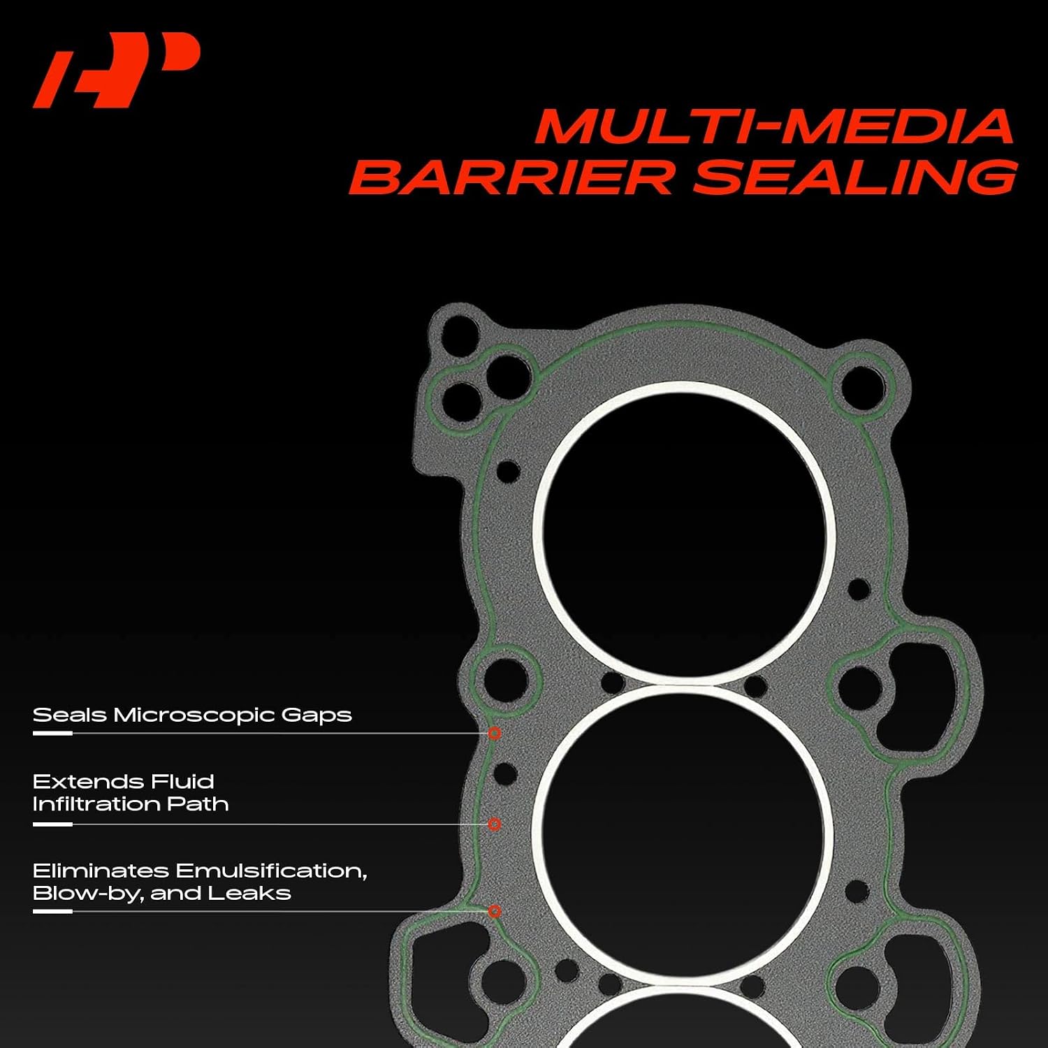 A-Premium L4 Engine Cylinder Head Gasket Compatible with Hyundai Elantra 11-16 1.8L 2.0L, Tucson 14-15 2.0L, Elantra Coupe 13-14, Elantra GT 13-20 & Kia Soul 12-16, Forte 14-16, Forte Koup 14-16