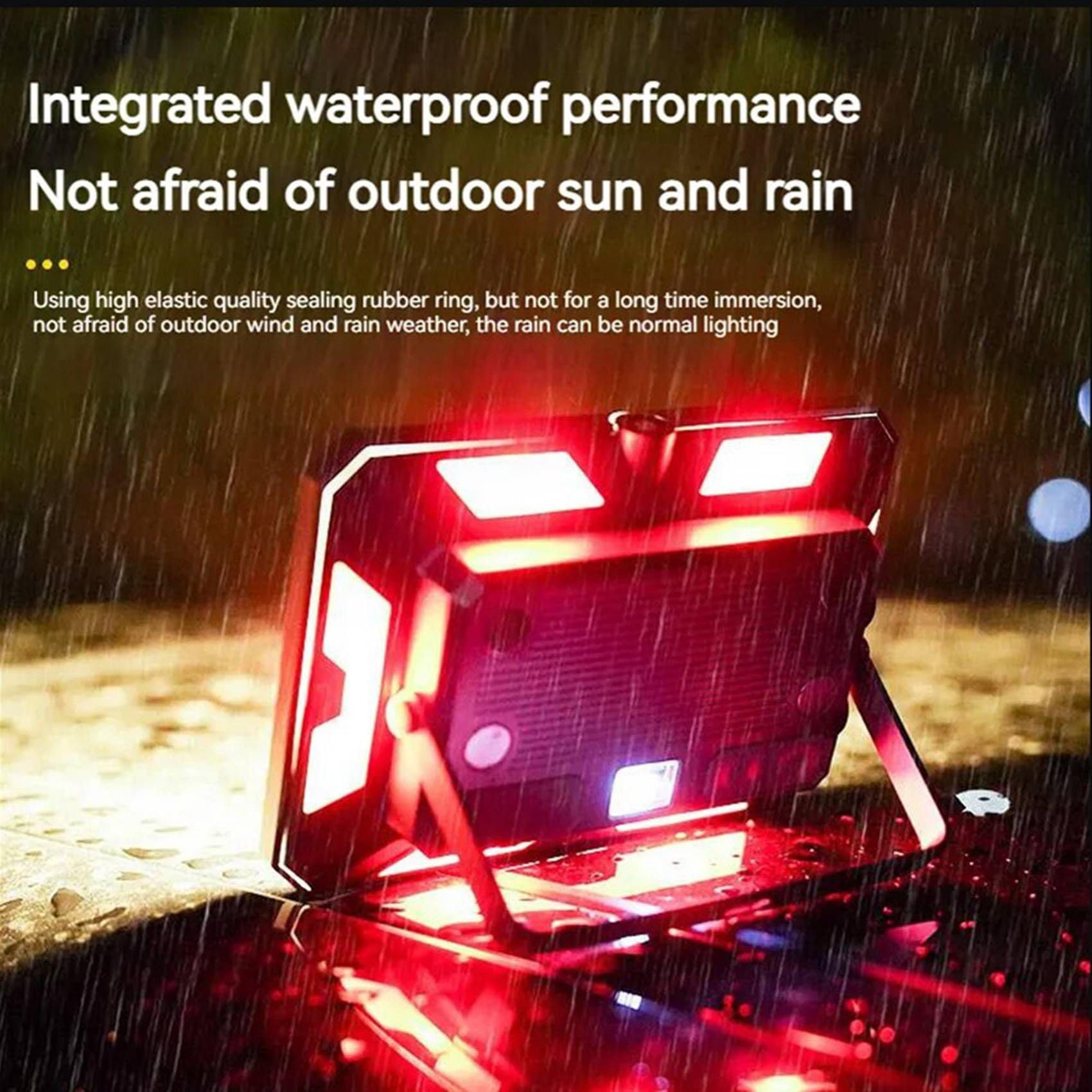 4X Lumière Portative de de Camping de LED Projecteur Rechargeable Éclairage Extérieur de Secours Lampe de Nuit Suspendue Imperméable