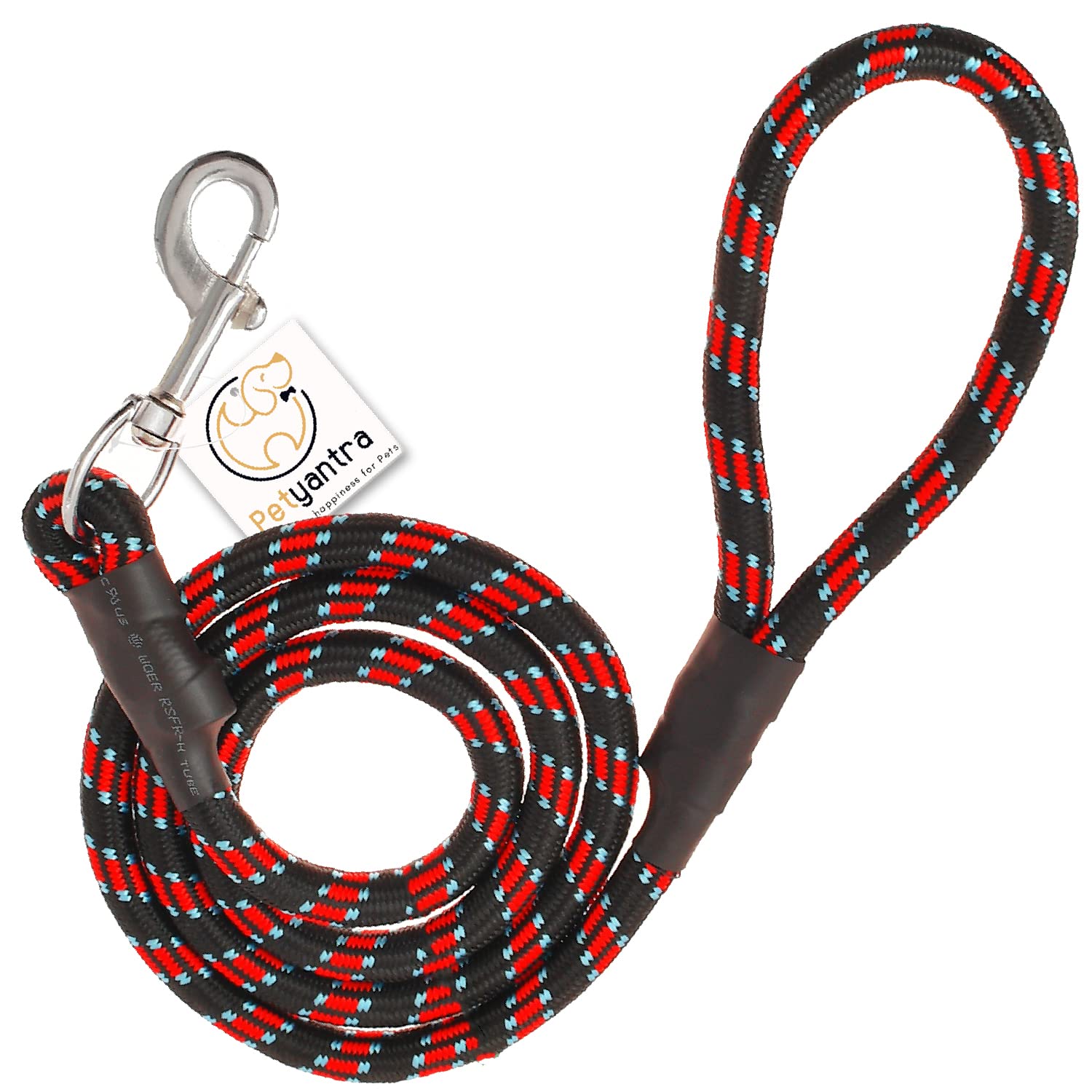 Petyantra Dog Leash Stylish Nylon 15mm Rope Dog Cord Training for Medium Sized Dogs with Strong Hook Size Comfortable Handle with Covered Joints (Black) (B0BWTWB3XK) Amazon Price History, Amazon Price Tracker