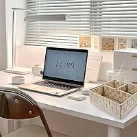 Vista 4 de LIFKOME 4 cajas de almacenamiento tejida cesta de almacenamiento de estante cesta de almacenamiento cesta de almacenamiento de mimbre cestas tejidas