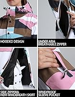 Vista 37 de Chaquetas de esquí para hombre, abrigos de snowboard para mujer, chaqueta impermeable para deportes de invierno, resistente al viento, cálida Todo