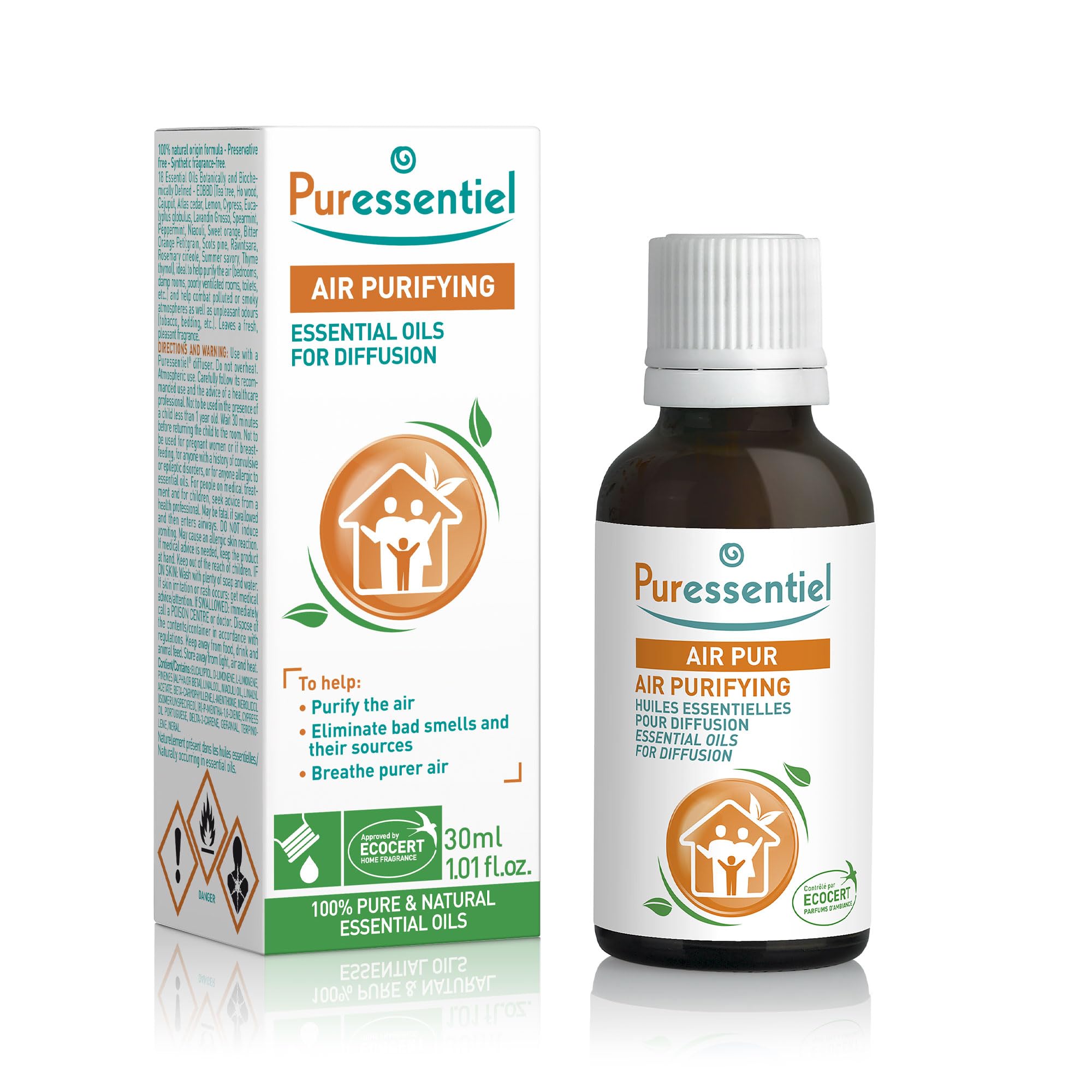 Essential Oils for Diffuser - Air Purifying Blend 30 ml - 100% Natural - Helps to Purify & Clean The Air - Air Purifier - Air Freshener - Odour Eliminator - Remove Bad Smells