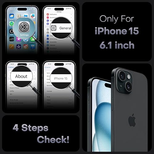 Miniatura 556 de TOCOL Funda magnética para iPhone 15 Pro Max, protección completa mejorada de la cámara, compatible con Magsafe, protección contra caídas, funda