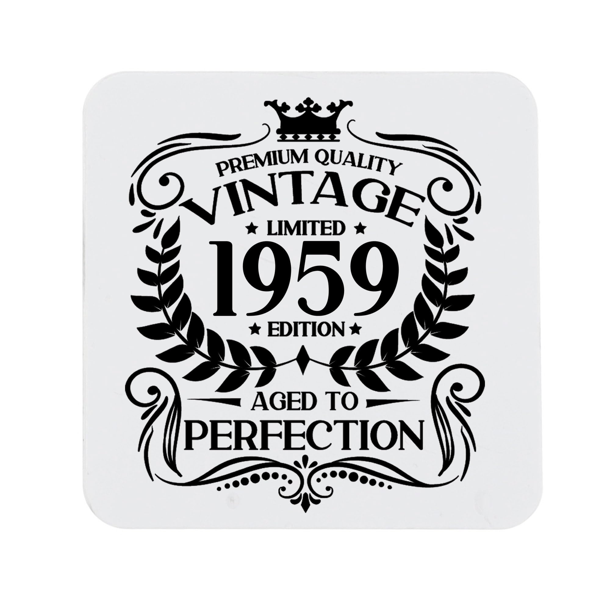 80th Birthday Gift for Men Vintage 1946 Aged to Perfection Engraved Slate Coaster Present for 80 Year Old Etched Natural Slate Placemat (Round Slate) — view 187