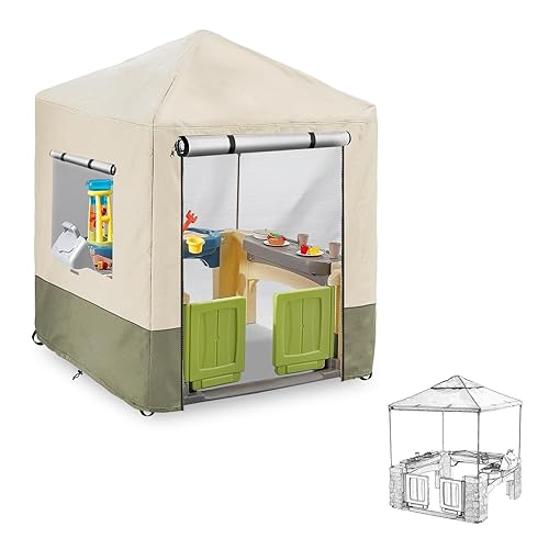 Outdoor Kids Playhouse Cover,600D Heavy Duty Waterproof Play House Covers,56"
