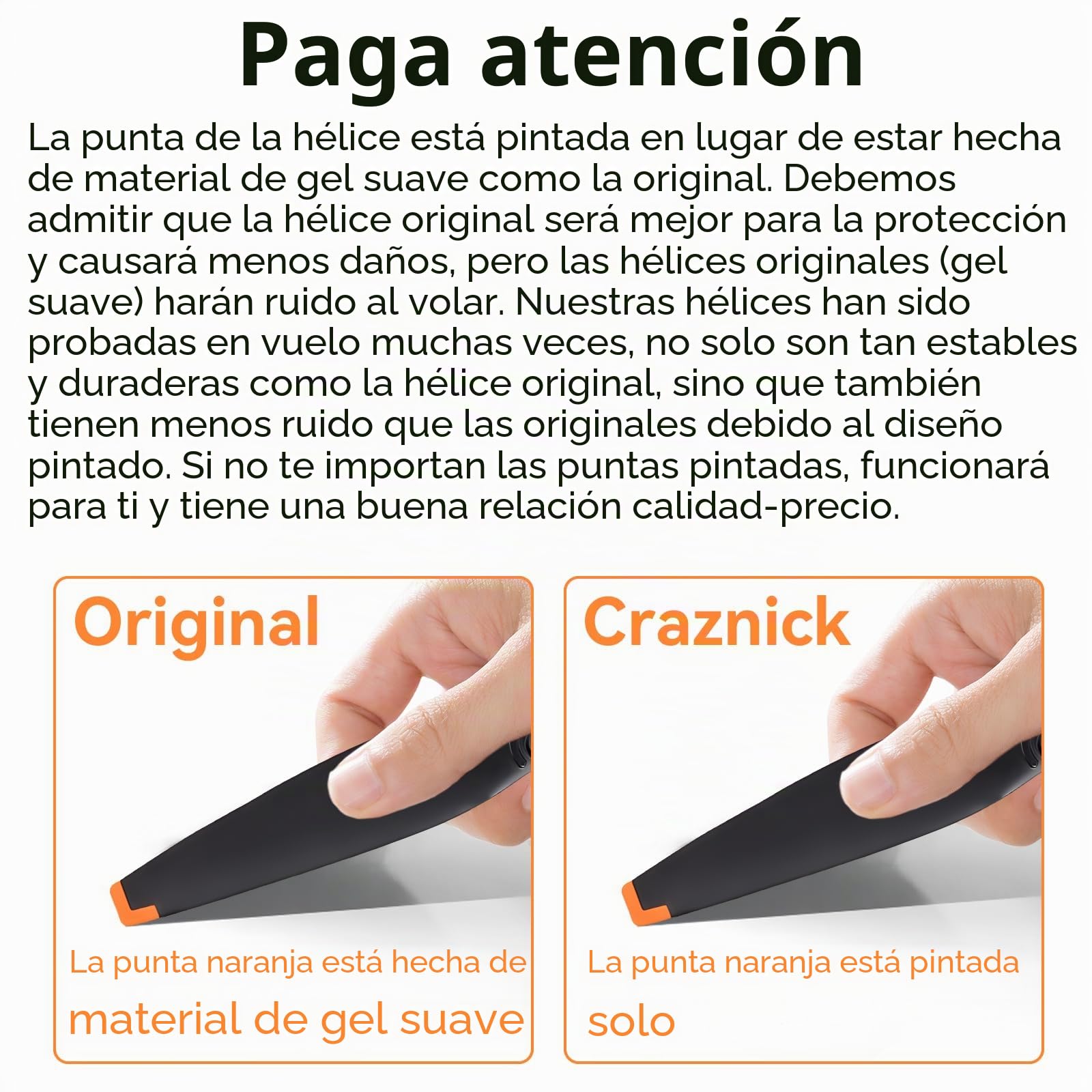 32 hélices para DJI Lito 1/X1/Mini 3 cuchillas de repuesto de bajo ruido para DJI Lito/Mini 3 accesorios de dron tornillos y destornilladores exclusivos puntas naranjas