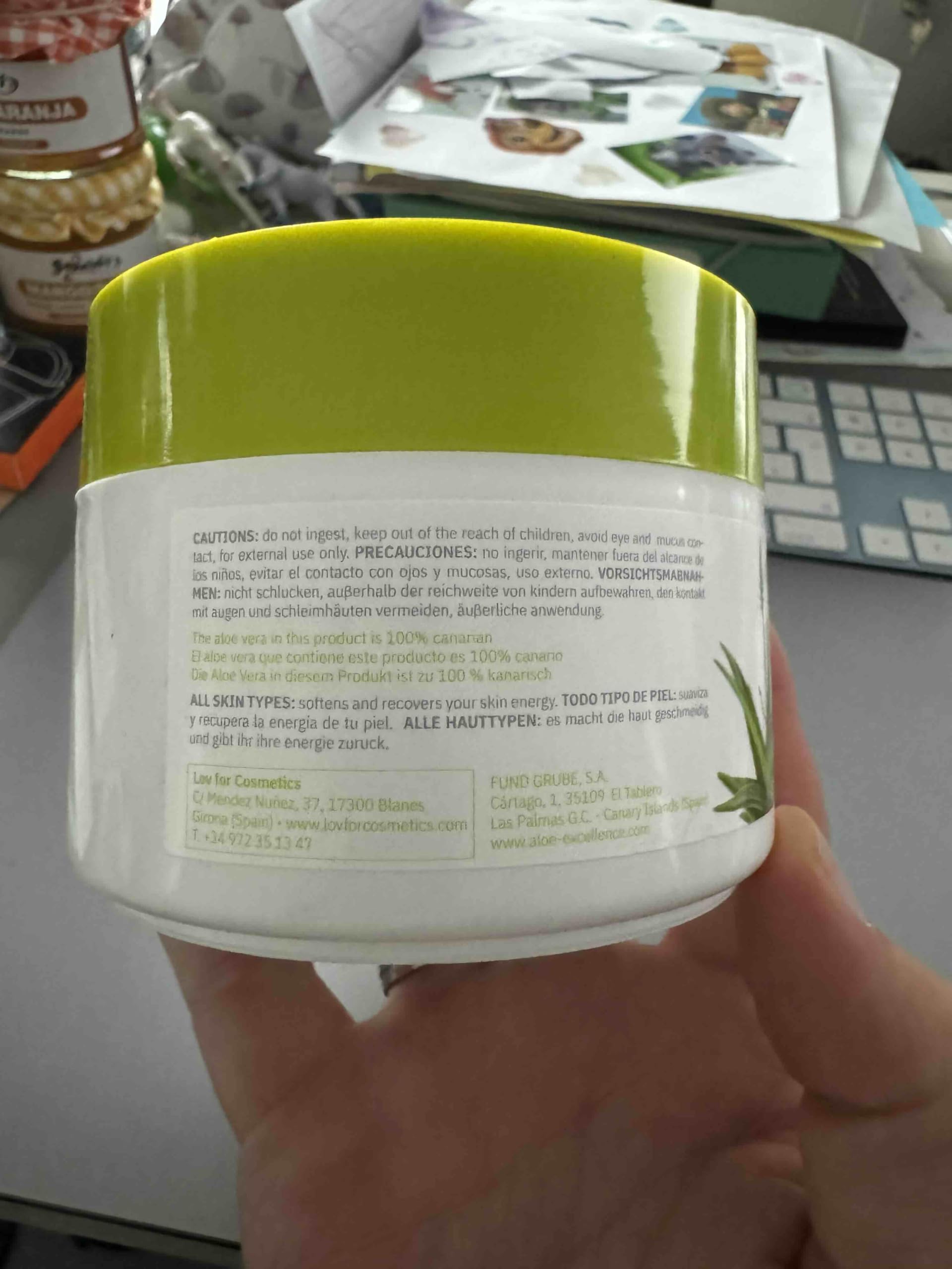 ALOE EXCELLENCE  Feuchtigkeitscreme aus Aloe Vera mit Olivenl | Gesichts-  und Krpercreme | Regenerationscreme fr die Tgliche Hautpflege | 100% ...