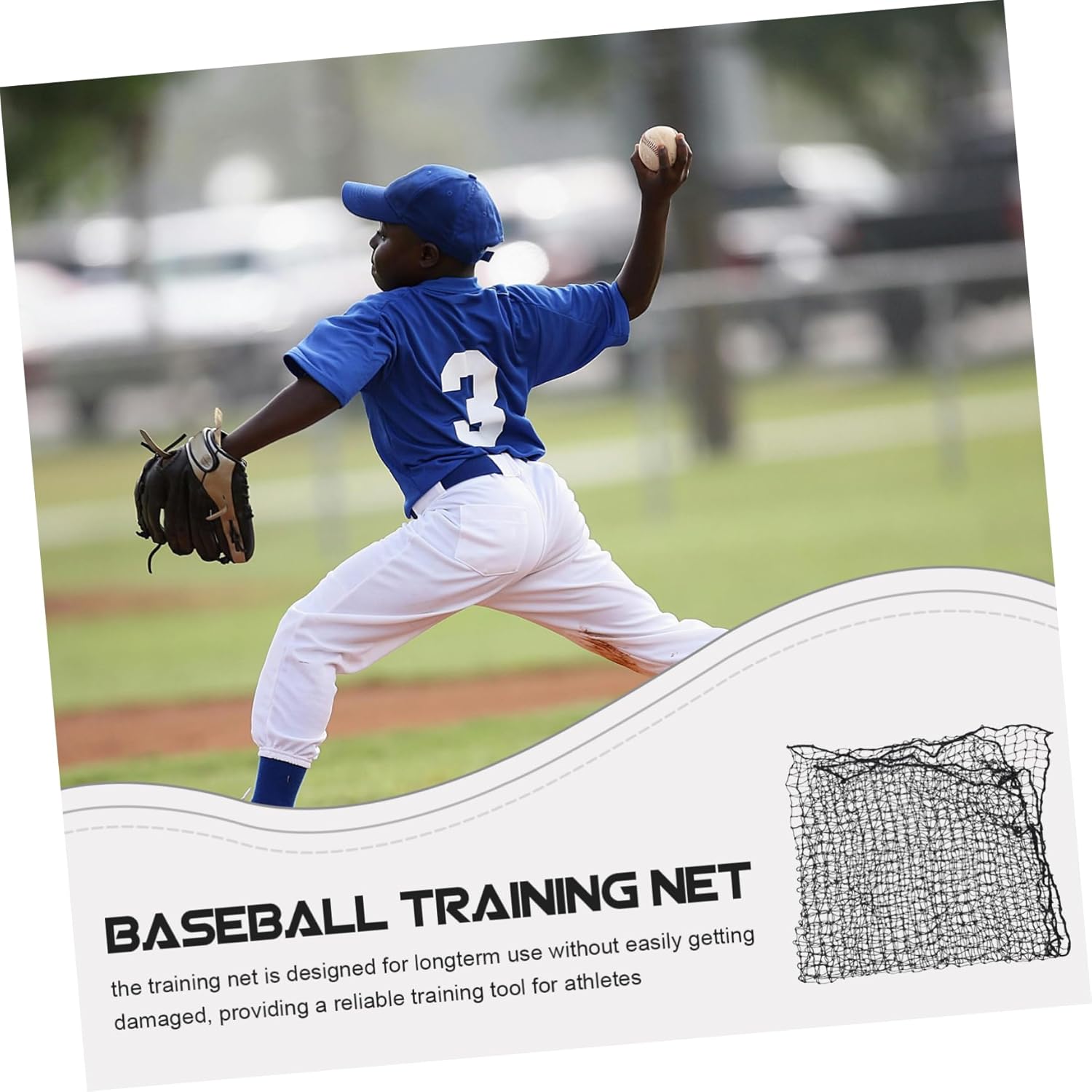 Baseball Softball Training Net Practice Pitching Screen Sturdy Portable Net Sports Safety Easy to Store and Carry