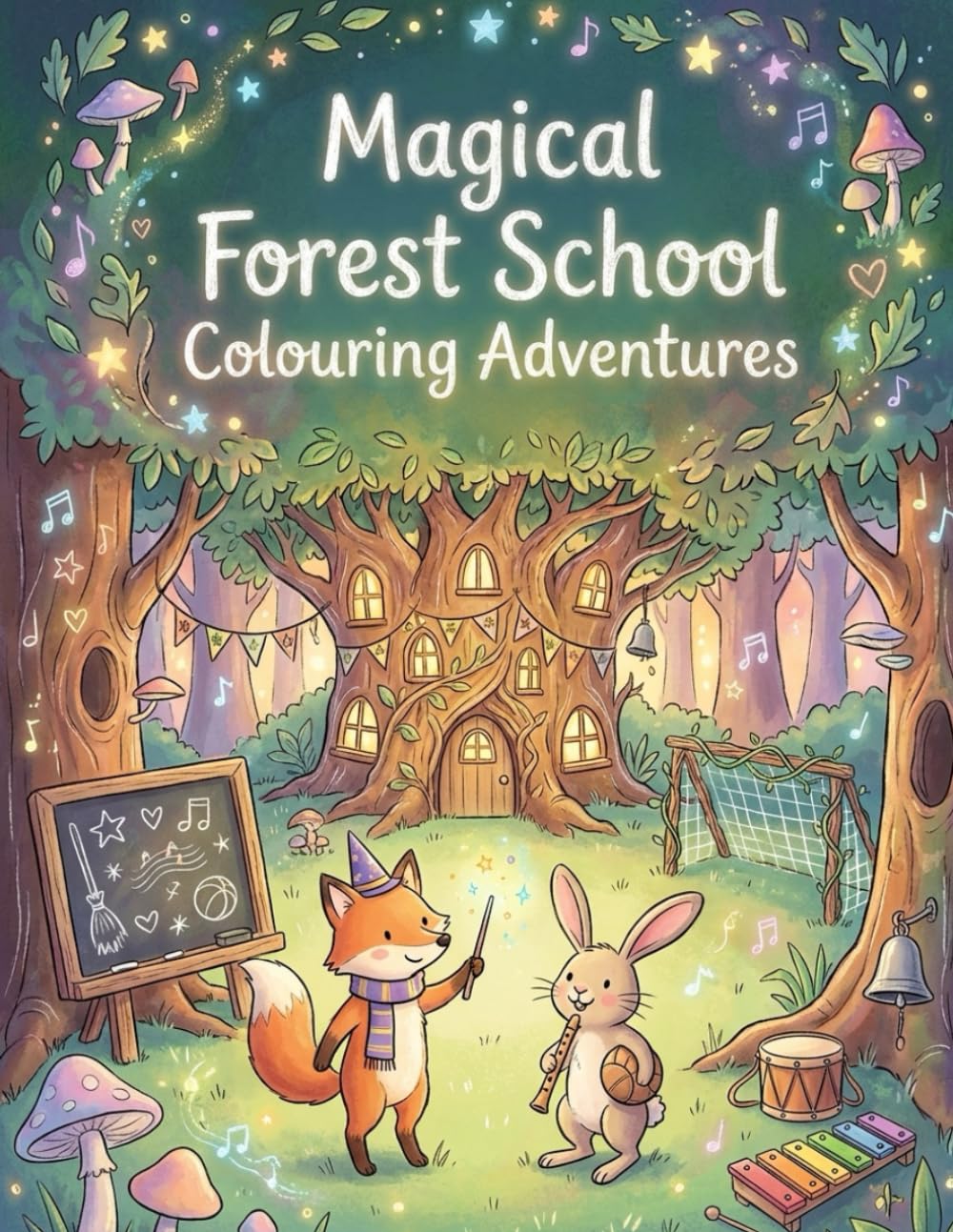 Magical Forest School: Colouring Book